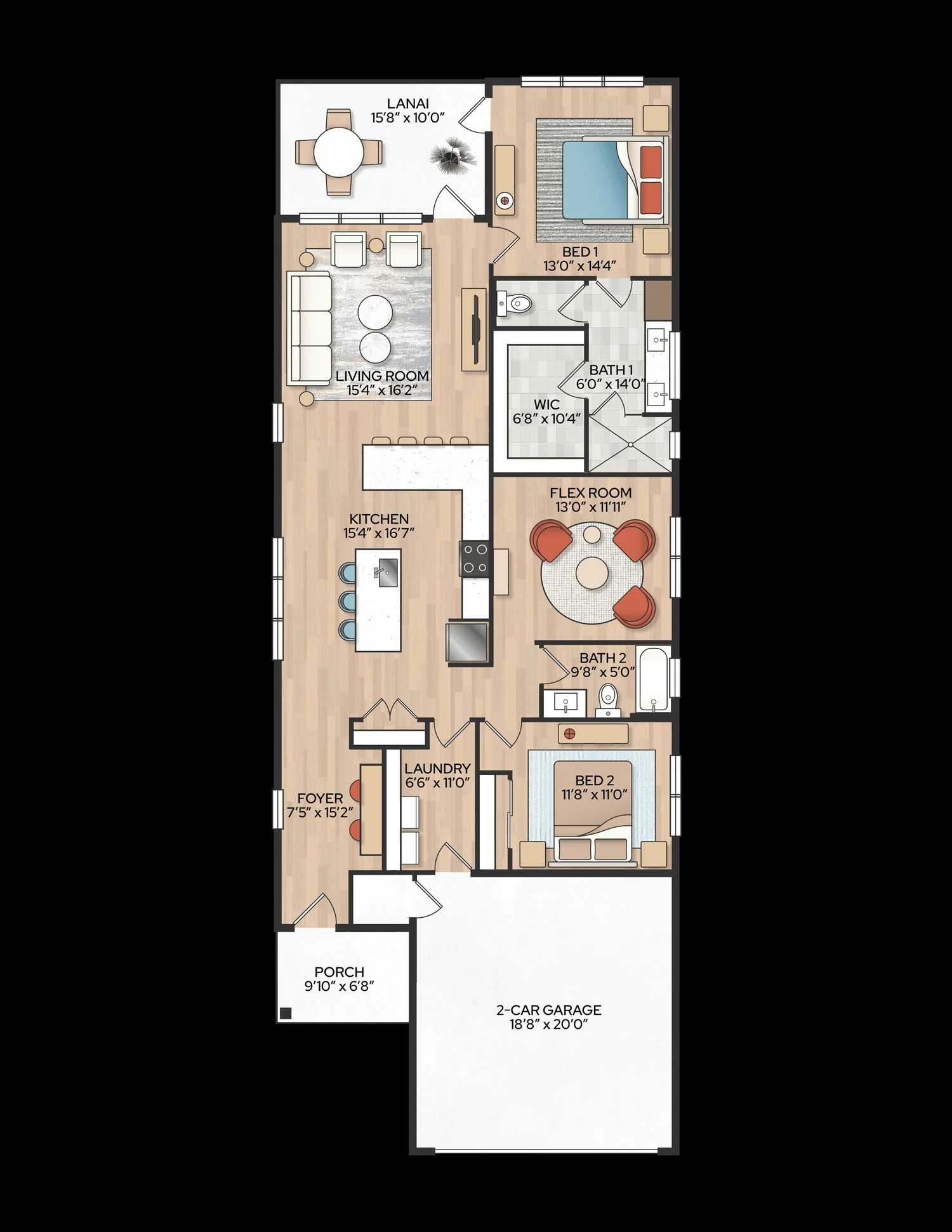 Floor plan of the Pioneer