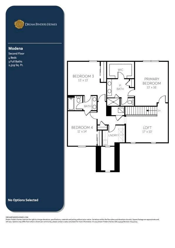 Floor plan of the Modena