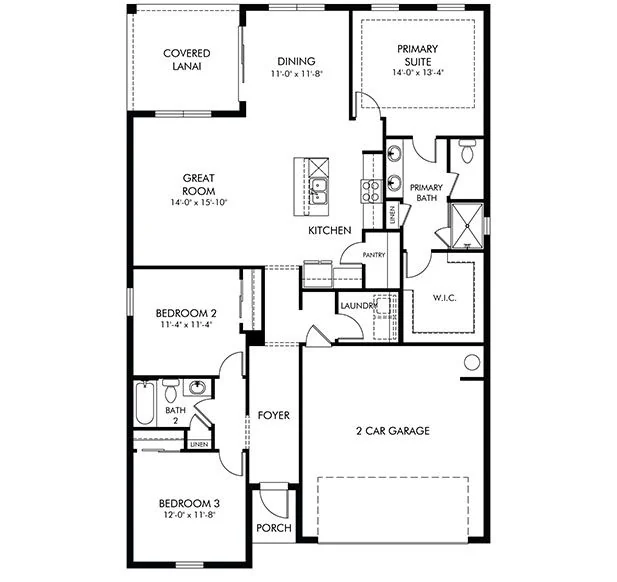 Floor plan of the Kite