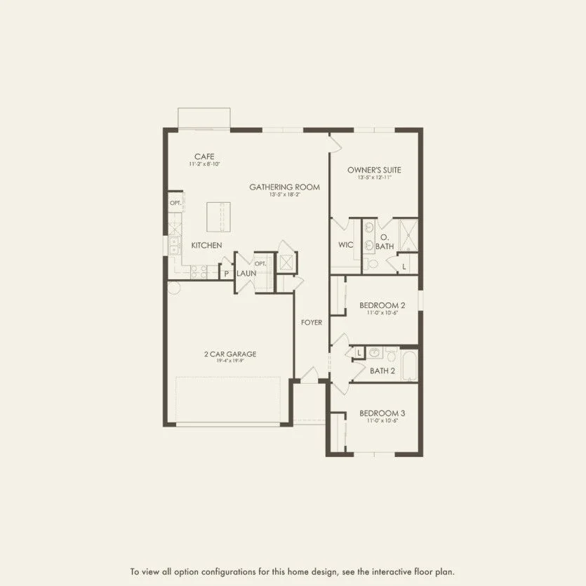 Floor plan of the Browning