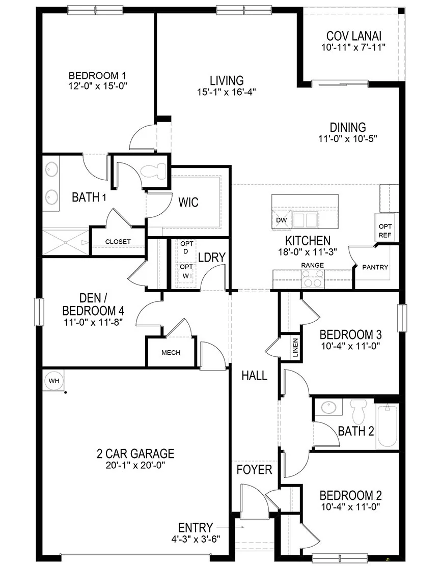 Floor plan of the Cali