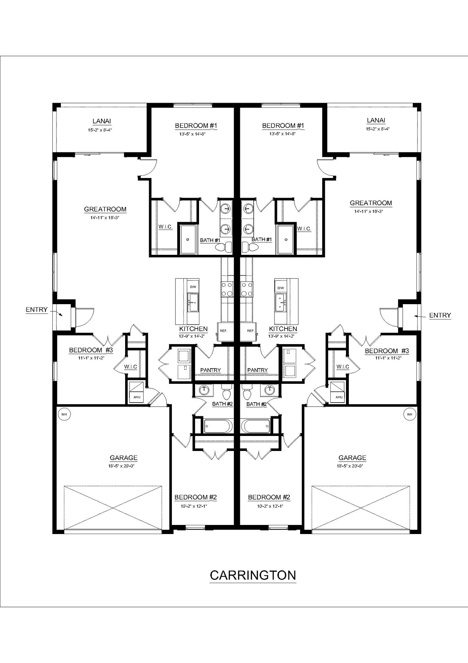 Floor plan of the Carrington