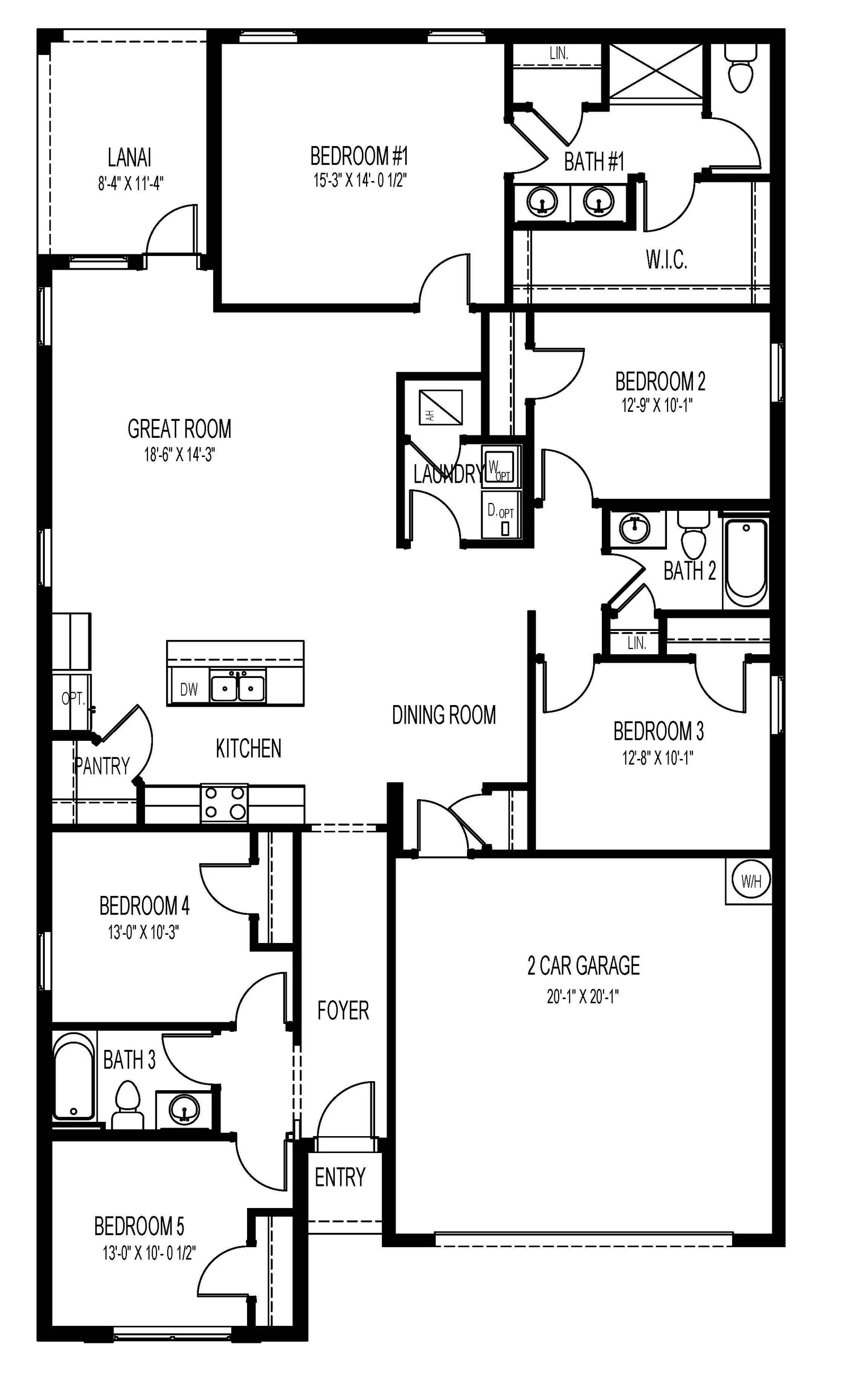 Floor plan of the Lakeside