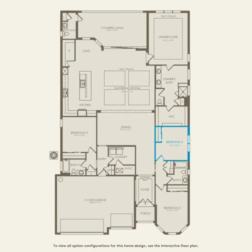 Floor plan of the Layton