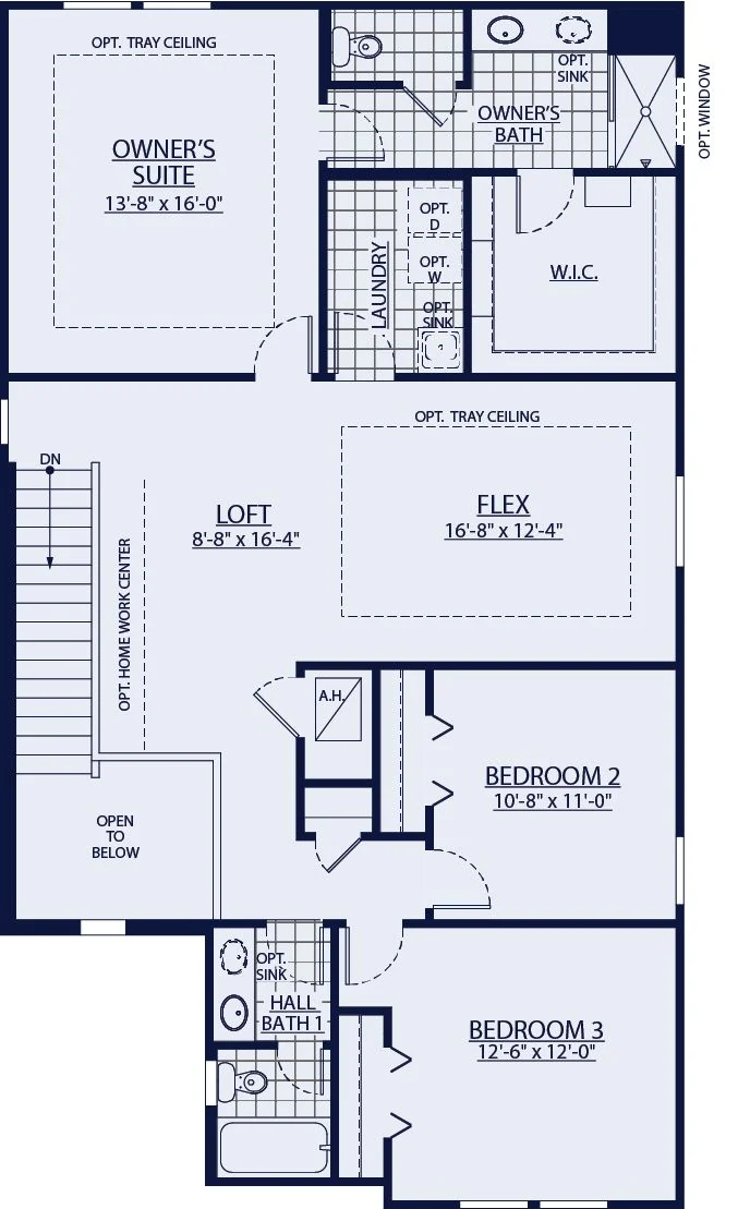 Floor plan of the Sebring