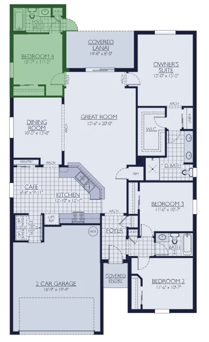 Floor plan of the Sweetwater