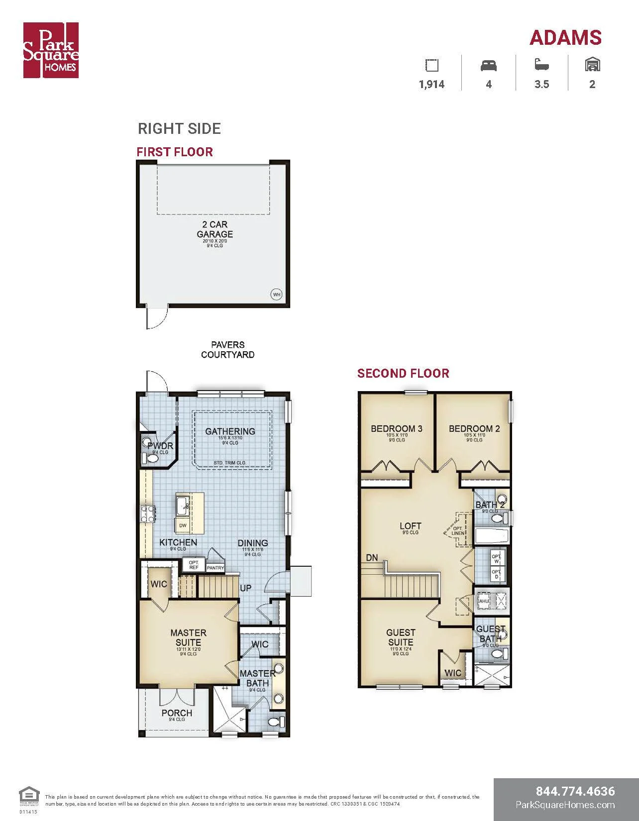 Floor plan of the Adams
