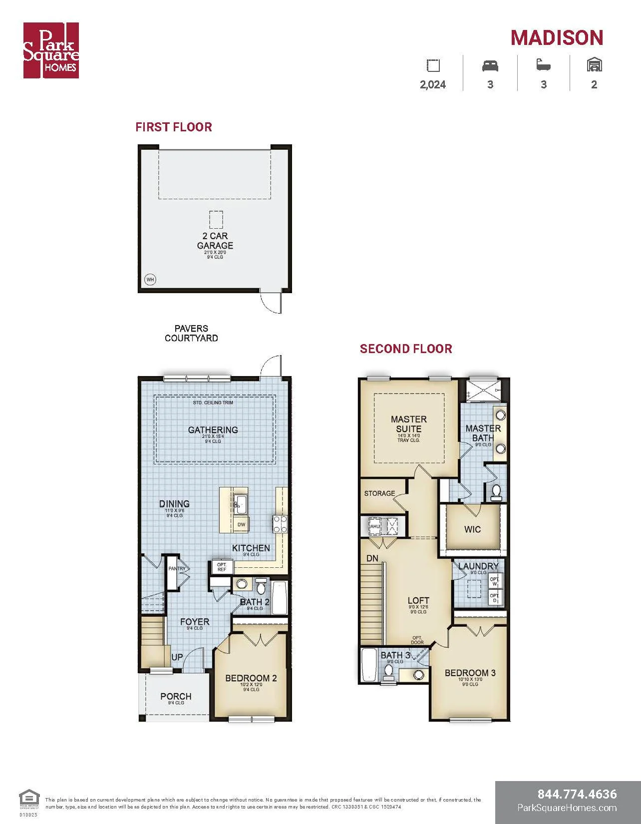 Floor plan of the Madison